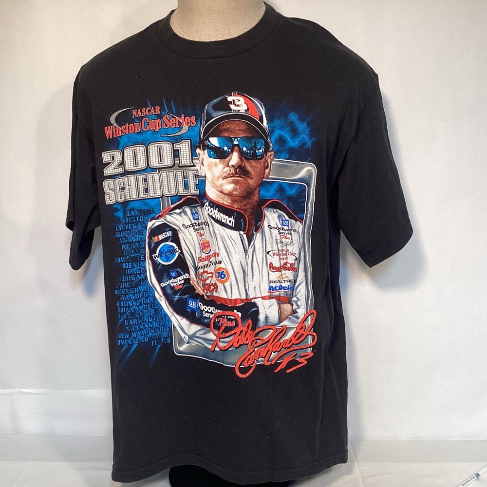 Dale Earnhardt Vintage 2001 NASCAR Winston Cup T-Shirt Size Large - Lee Sport
